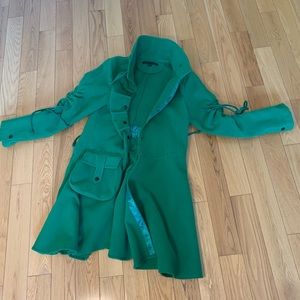 Green Wool Winter Coat